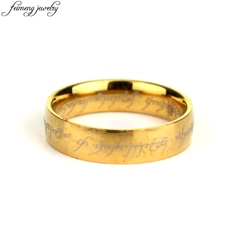 Popular Movie Ring Charm Silver/Black/Gold Stainless Steel Ring Men's