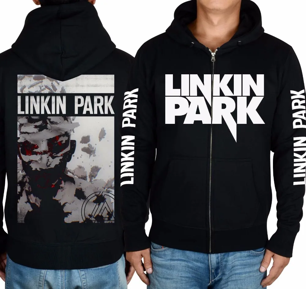 4 вида Linkin Park приятный мягкий теплый рок sudadera Толстовки зимняя куртка панк Хардрок тяжелых металлов Rap молнии флисовая толстовка