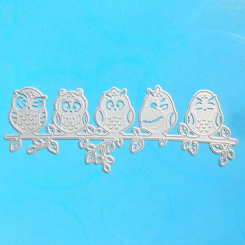 

YLCD1064 Owl Metal Cutting Dies For Scrapbooking Stencils DIY Album Cards Decoration Embossing Folder Die Cuts Template Mold New