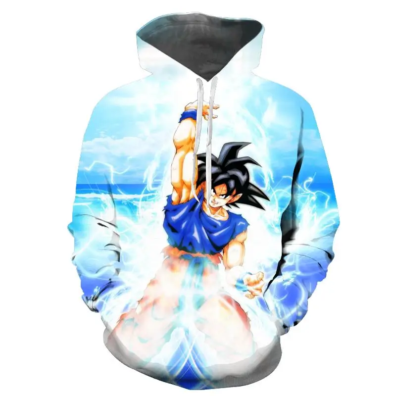 Новые толстовки с капюшоном Seven dragon ball wukong объемным карманом 3D пуловеры для