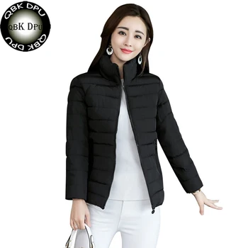 

Down Cotton Ultra Light Women's Winter Jacket Big Size New Winter Ladies Warm Coat Outwear Black Casual Parkas For Female M-3XL