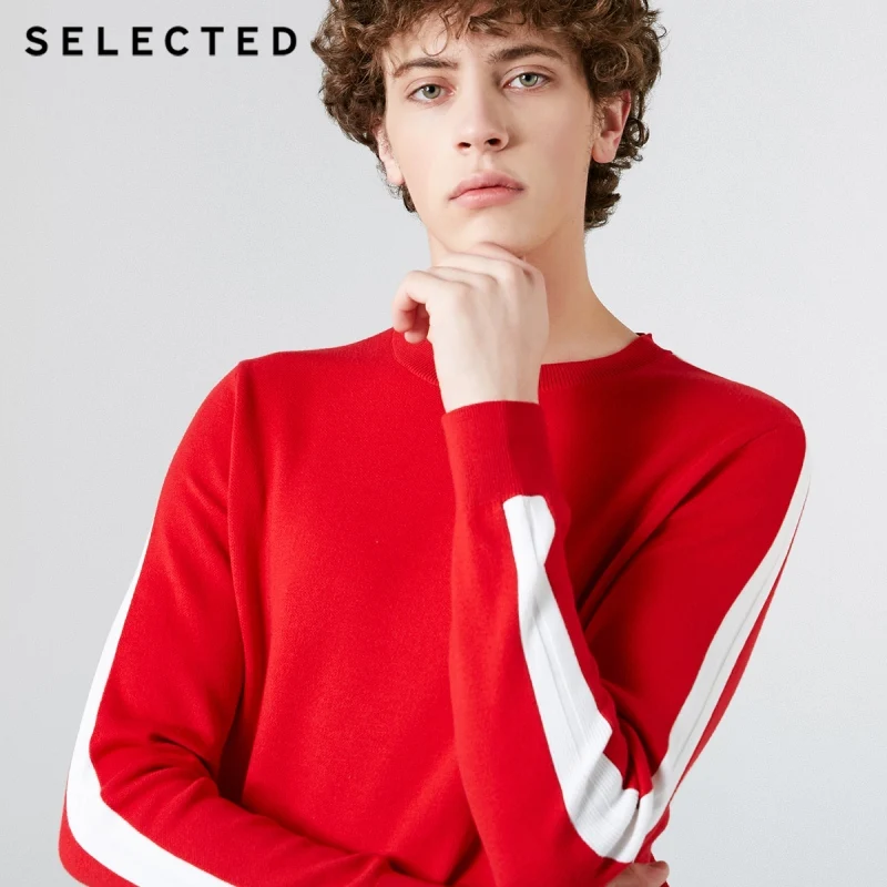 Cena Wybrane 100% bawełna okrągły dekolt sweter męska w różnych kolorach odzież z dzianiny S | 419124533