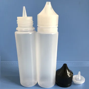 

50pcs/lot 60ml Empty Plastic LDPE Dropper Bottles Water Liquid E Juice Eye Squeezable Bottle Pointed Tip Caps Vape Oil Container