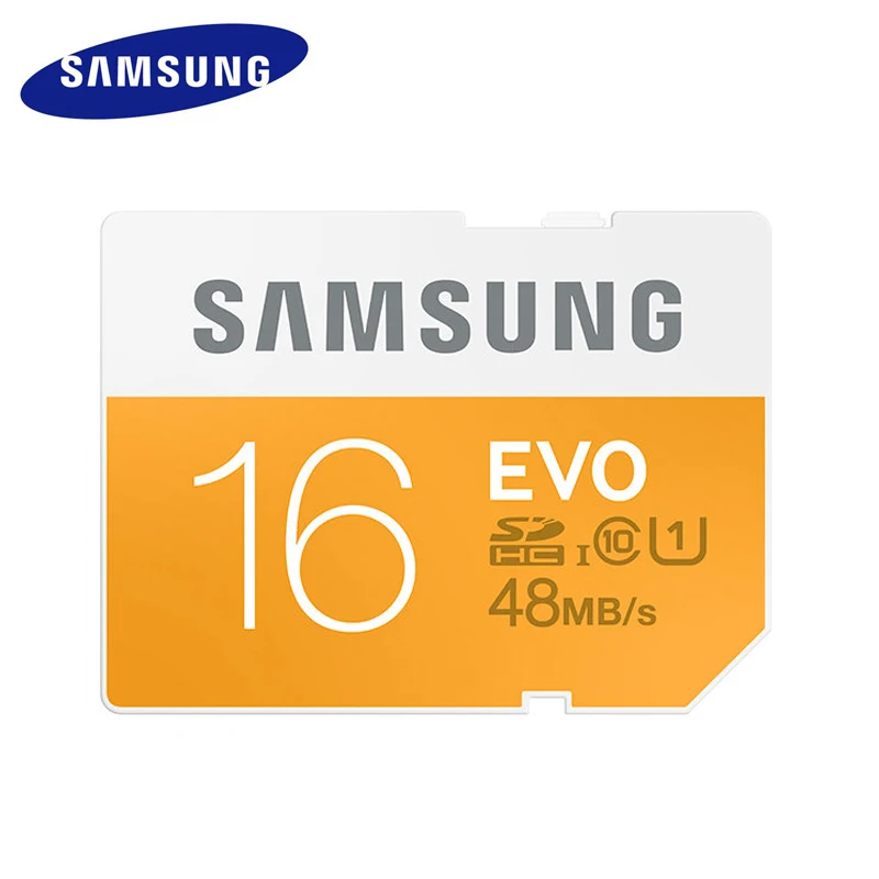 SAMSUNG Sd карта 16 Гб класс 10 SD EVO SDHC/SDXC 16 Гб tarjeta sd дропшиппинг для Canon Цифровая Спортивная камера SD карта