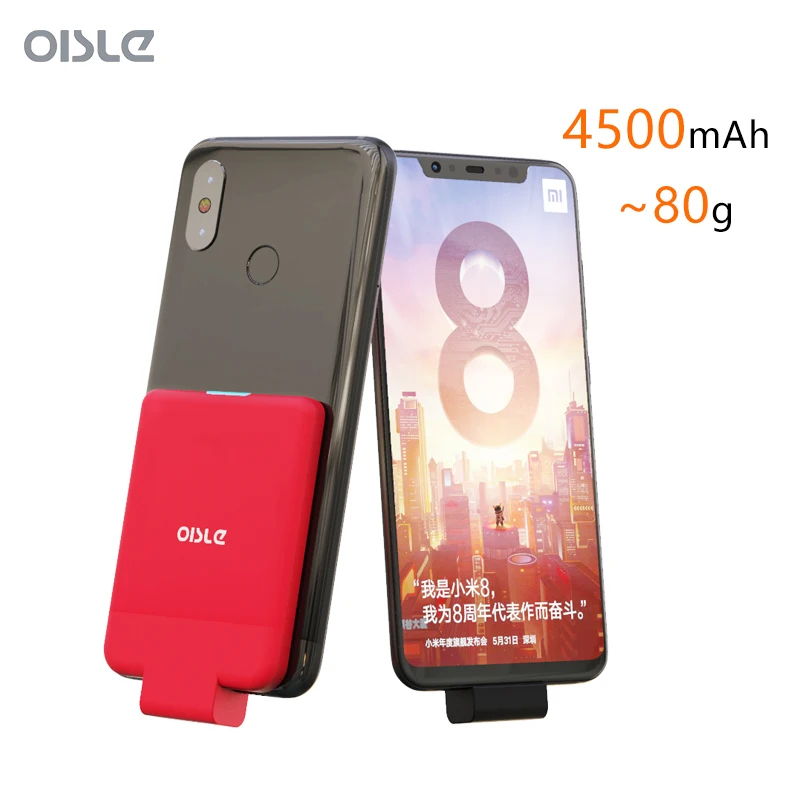 Чехол с аккумулятором 4500 мАч для Xiaomi Mi 5 8 SE портативный чехол функцией быстрой