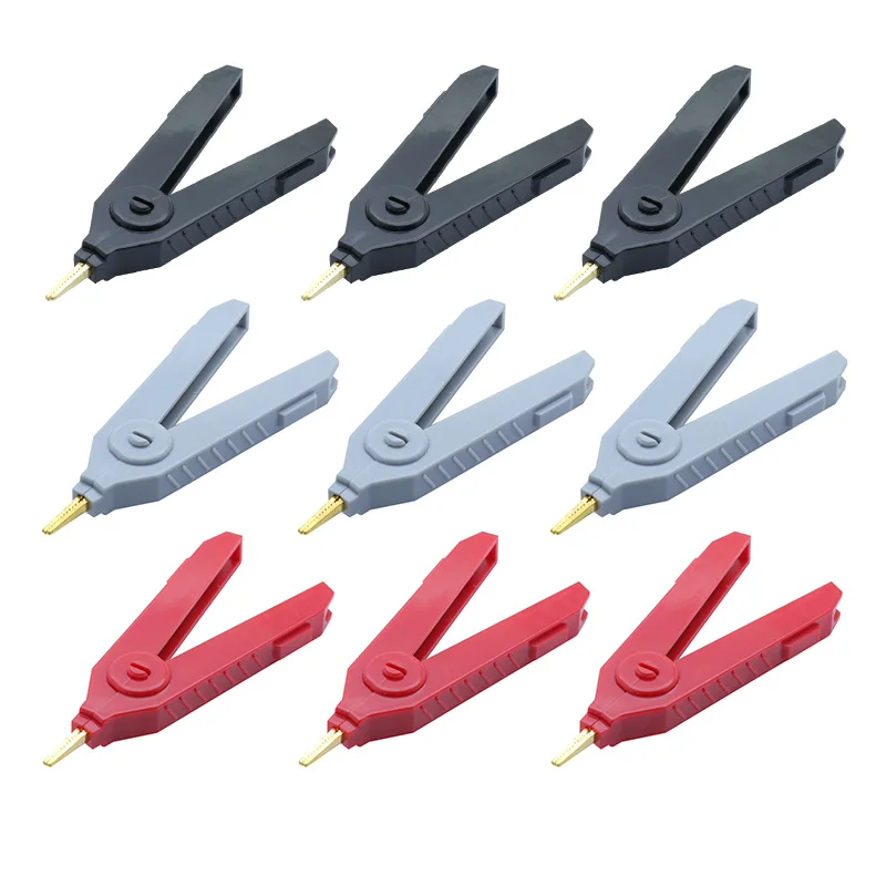 

10pcs/lot 20A Alligator Clip 90mm Kelvin Copper GoldPlated Clip DIY Test Leads Electrical Jumper Wire