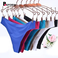 Beforw conforto calcinha de seda gelo cueca sexy sem costura tanga plus size vs rosa lingerie sólido simples tangas e g cordas