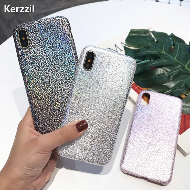Роскошные чехлы для телефонов из искусственной кожи iphone 7 6 6s Plus модный блестящий