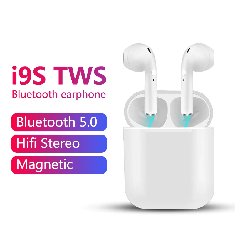 

i9s TWS Wireless Earphone Portable Bluetooth 5.0 Headset Invisible Earbud for all smart phone tws earphones