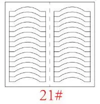 24 стильные Стикеры для трафарет для ногтей, советы по французским завиткам, руководство по маникюру, сделай сам, наклейки для дизайна ногтей, 3D косметические инструменты для стайлинга - Цвет: 21