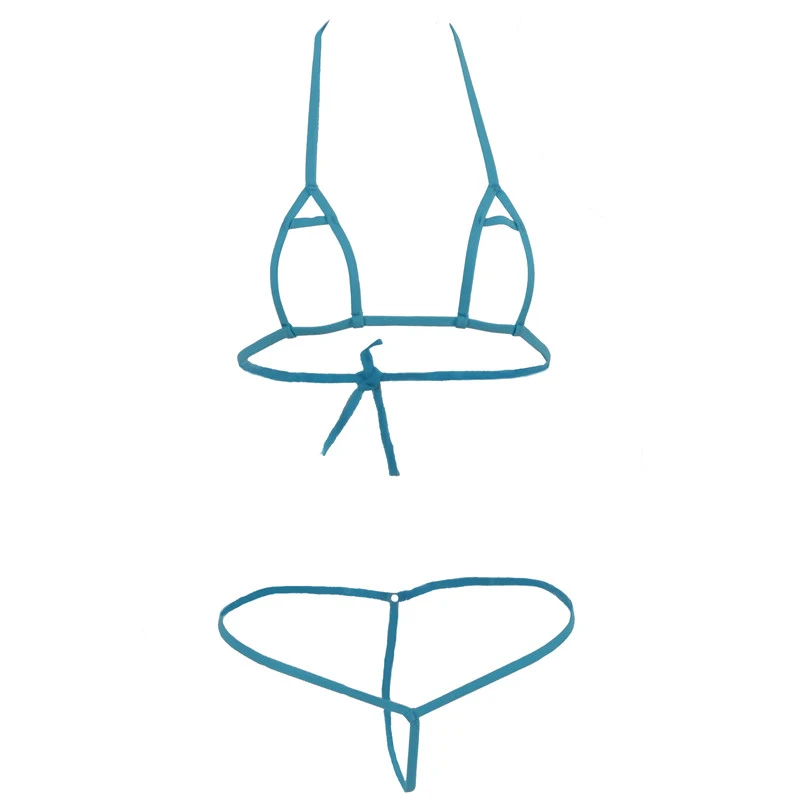 Женское сексуальное нижнее белье эротическое с открытой промежностью мини микро