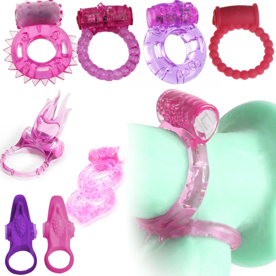 Vibrator Rings Vibrator Sex Toy Longer-lasting ring sex vibrator stronger erection tingling additional stimulation finger rings bullet Vibrating Love Ring
