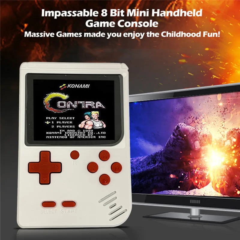 

Retro Mini 2 Handheld Console Emulator Built-in 168 Classic Video Games Boy Gifts Mini Game Console 50JUL19