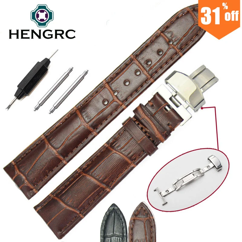 100% Genuine Leather Soft Watch Band Strap 18mm 19mm 20mm 21mm 22mm 24mm Black Brown Watchband Belt Deployment Clasp For Tissot 100% Genuine Leather Soft Watch Band Strap 18mm 19mm 20mm 21mm 22mm 24mm Black Brown Watchband Belt Deployment Clasp For Tissot