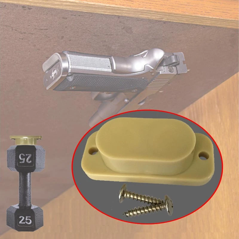 25lb Rating Gun Magnet Concealed Gun Holder For Desk Bed Under Table Car Magnetic Gun Pistol Mount Holster Free Shipping Hunting Gun Accessories Aliexpress