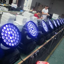 36x18 Вт rgbwy+ УФ светодиодный движущийся головной свет 36*18 Вт зум DJ освещение для сценического шоу