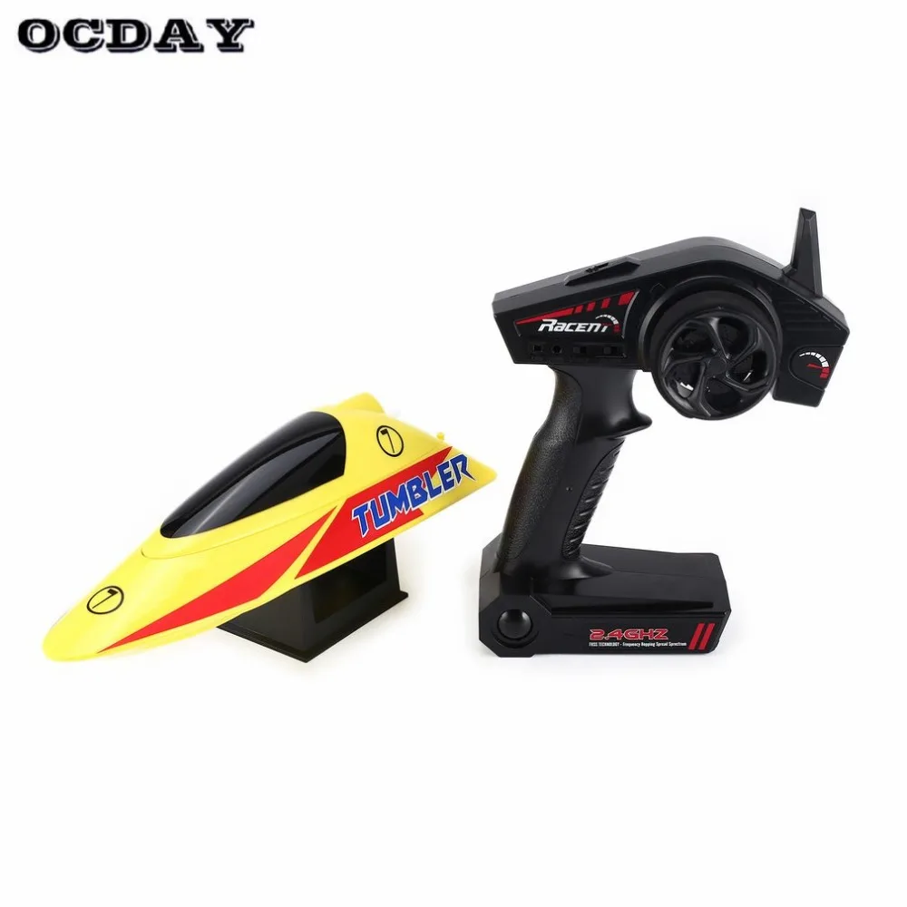 

OCDAY V796-1 25km/h 2.4G Brushed High Speed RC Racing Boat Speedboat Ship with Water Cooling System Self-righting Kids Gift fz