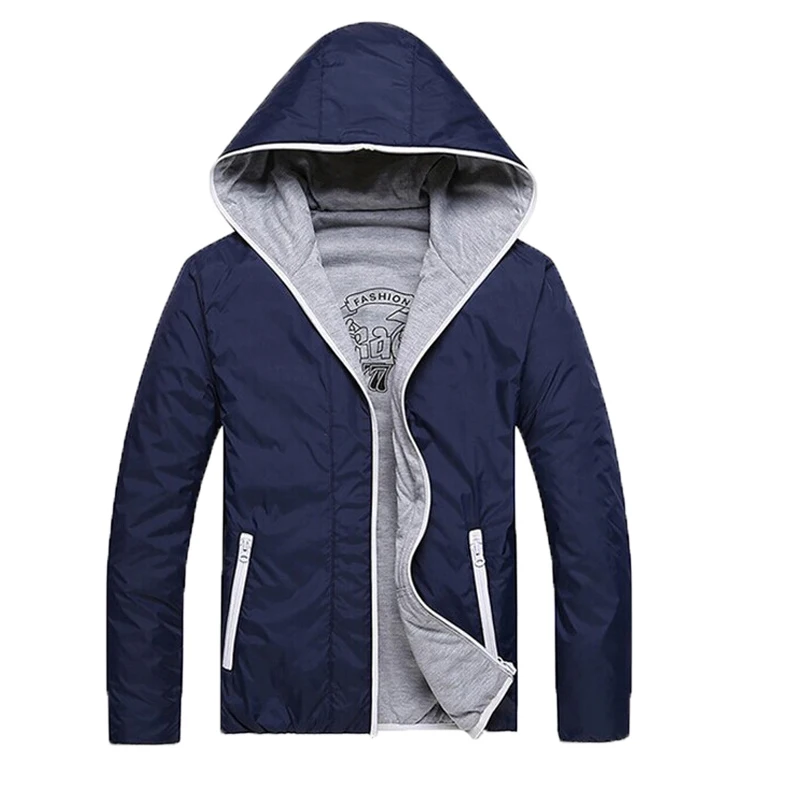 Men summer Thin Jackets new Spring & Autumn Solid ...