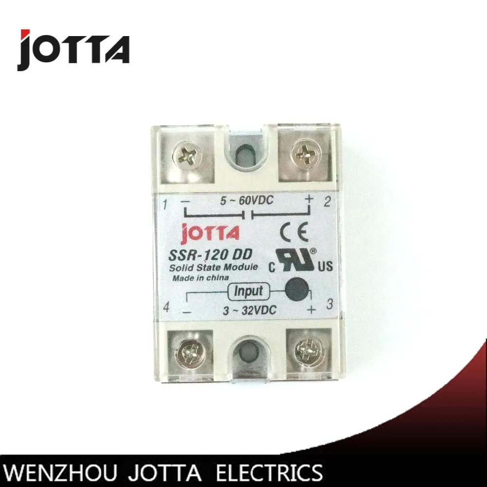 

SSR -120DD DC control DC SSR white shell Single phase Solid state relay 120A input 3-32V DC output 5~60V DC