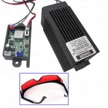 5.5w high power 445NM focusing blue laser module laser engraving and cutting TTL/PWM module 5500mw laser tube head+googles