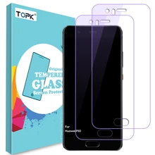 For Huawei P10 Screen Protector,TOPK HD Transparent Anti Blue Light Screen Protection Toughened glass for Huawei P10 Plus