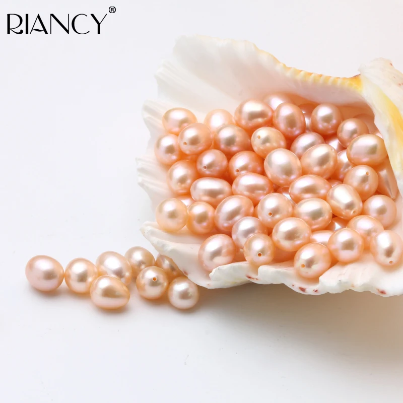 

10 Pieces Big Natural Freshwater Pearl Beads,White Oval Pearl Loose Beads For DIY Earrings Pendant Jewelry Making Finding