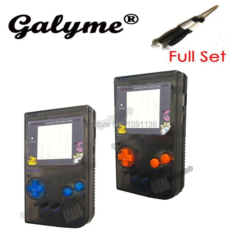 Горячая Распродажа прозрачный черный чехол подходит для GameBoyGB Классическая игра