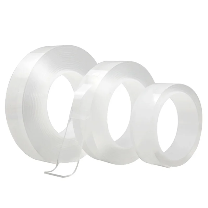 

Reusable Multi-Function Double-Sided Transparent Nano Magic Tape Seamless Washable Tape Household Anti-Slip Fixed Adhesive Tape