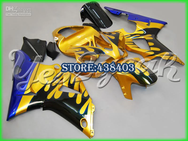 For YAMAHA Y261 Black Flame Golden Fairing yzf R1 00 01 yzf-R1 2000 2001 yzf1000 1000 YZFR1 | Автомобили и мотоциклы