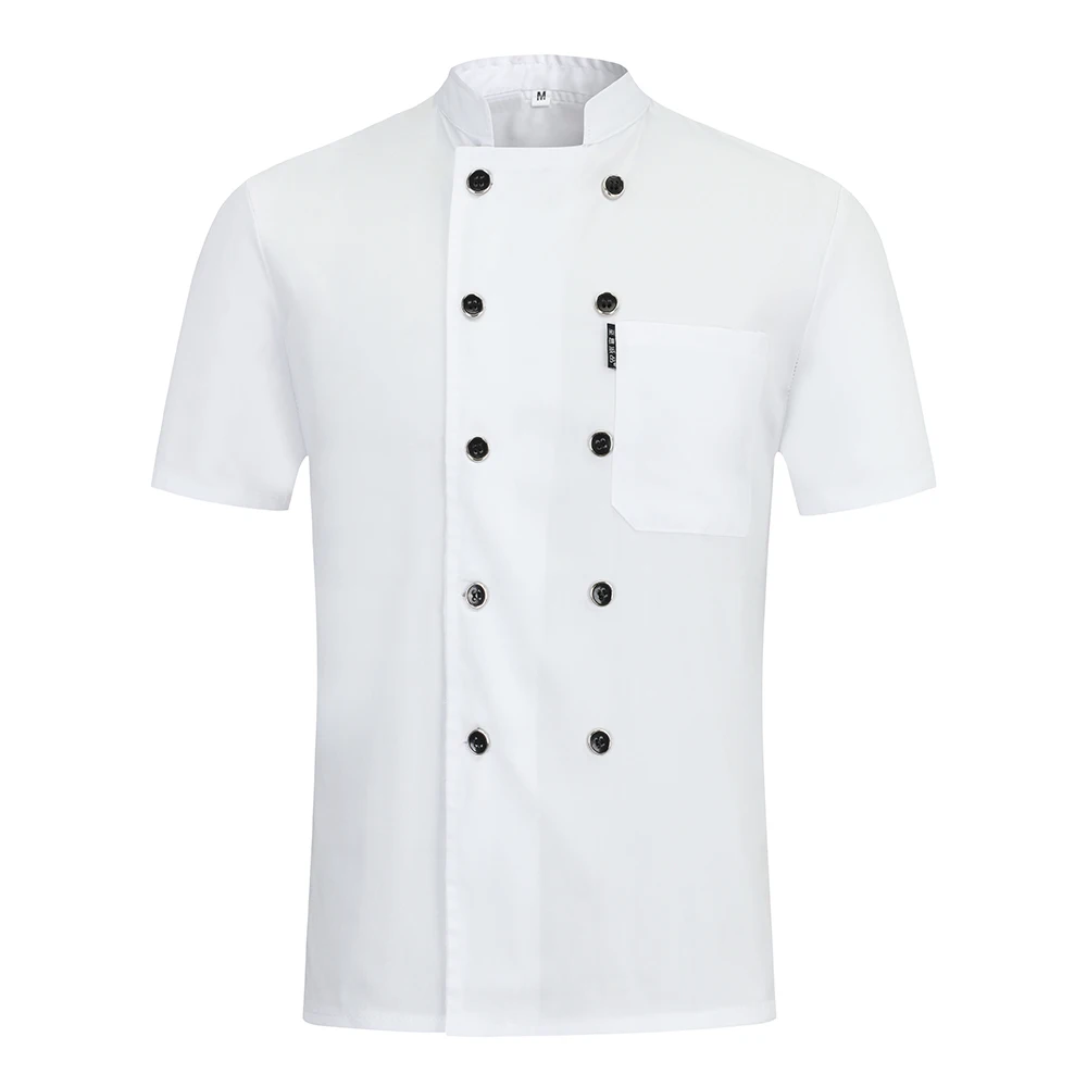 3 colors Unisex Double breasted Chef uniform kitchen Restaurant hotel Catering jackets cooking workwear M-4XL new chef clothes