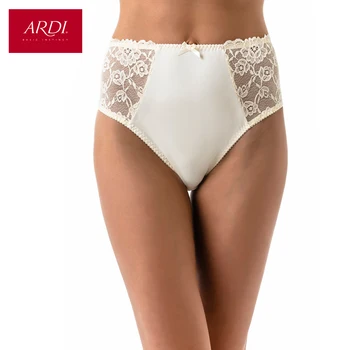 

Briefs Fashion Lace Vanilla Underwear Cotton Gusset High Waist Rise Large Size S M L XL XXL ARDI Free Delivery N1003-24