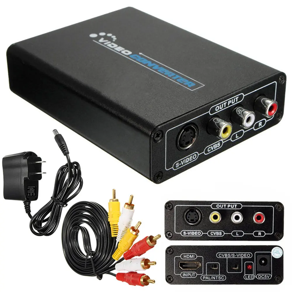 Buy New Arrival 3RCA AV CVBS Composite & S Video R/L