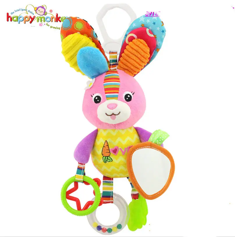 Kid Baby Crib Cot Pram Hanging Rattles Stroller&Car Seat Toy Rabbit