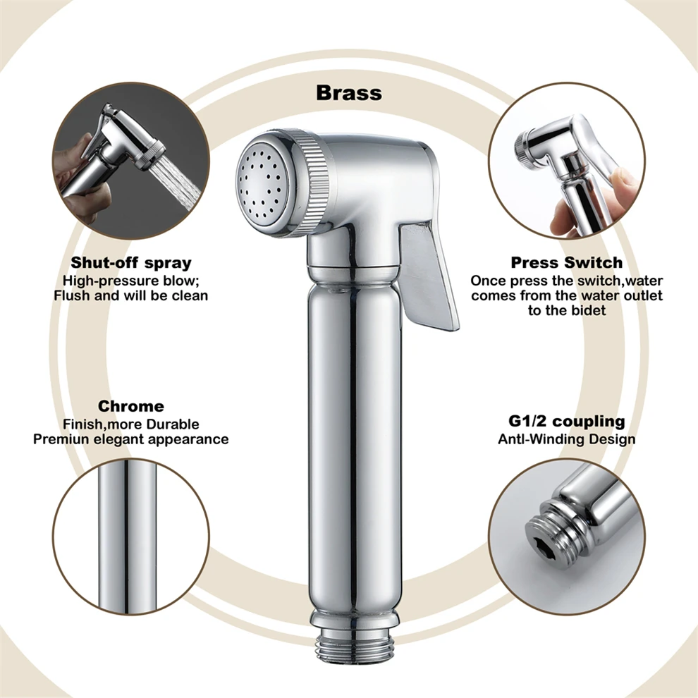 Ванная комната ручной опрыскиватель Насадки для душа самоочищающийся биде разбрызгиватель переносной Талет душ для биде для