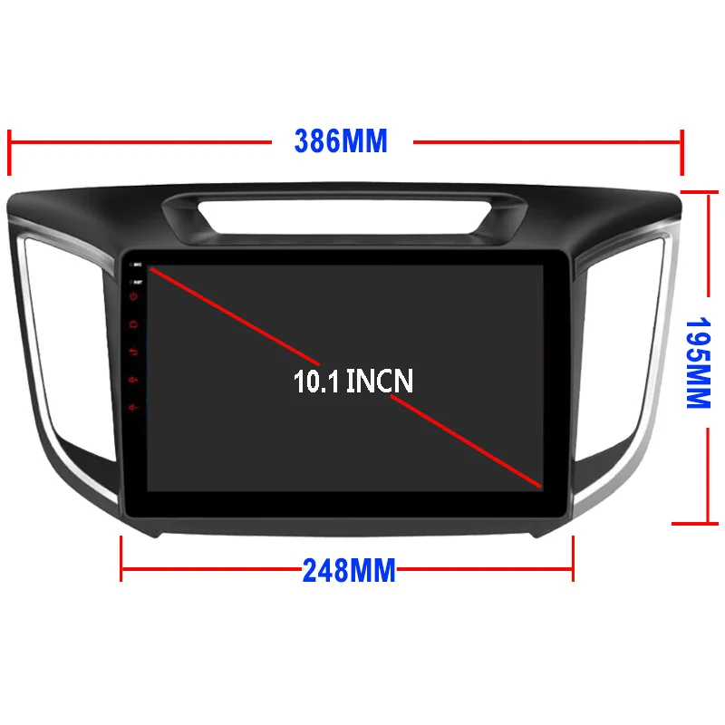 Top FUNROVER 2G+32G Android 8.0 car navigation dvd player GPS Navi For HYUNDAI IX25 CRETA gps stereo car multimedia tape recorder FM 4