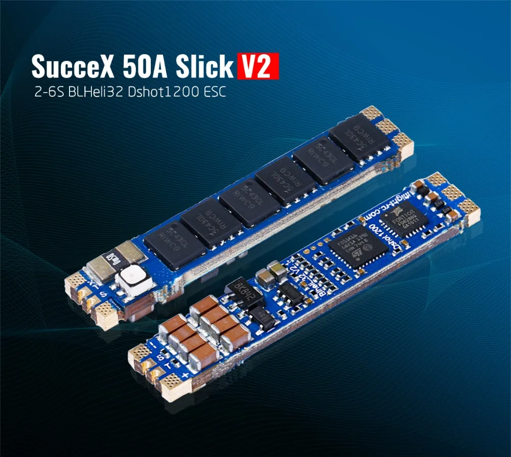 IFlight SucceX 50A V2 пятно 2-6 S 32bit BLHeli программа Dshot1200 один ESC встроенный светодиодный/телеметрии/Датчик тока для FPV Гонки рамки