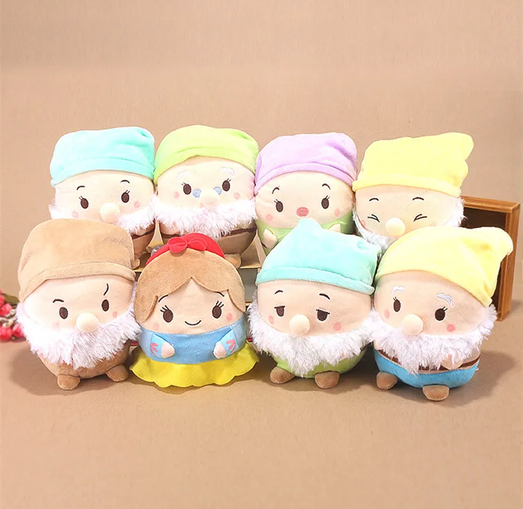 Милый Ufufy аромат Белоснежка и семь гномов плюшевые игрушки набор из 8 мягкие куклы игрушки для девочек для детей детские подарки - Цвет: Set of 8