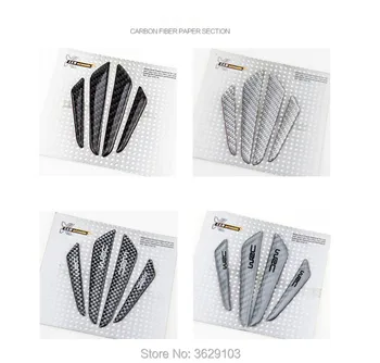 

4PCS Car door protection carbon fiber scratch rubber stickers car-styling for Toyota corolla rav4 camry prius hilux avensis