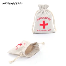 5 шт хлопок мешок шнурок свадебный набор от похмелья мешок джутовые конфеты подарочные сумки мешок шнурок для свадебных сувениров 3," x 5,5"