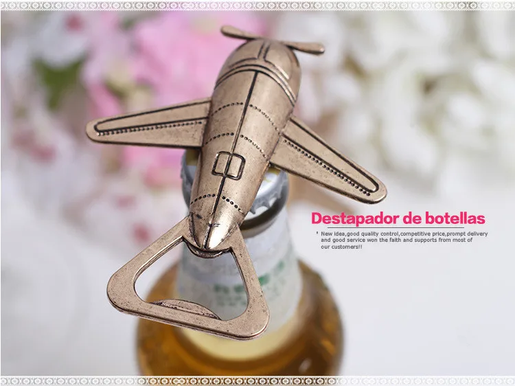 6Box Shabby Chic Airplane Bottle Opener Wedding Favors Gifts Travel Wedding Decoration Mariage Vintage Wedding Souvenirs Supply (4)