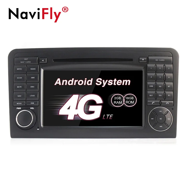 

NaviFly 7 inch 2 din Android7.1 car dvd radio for Mercedes/Benz/ML ML350 L450 ML500/GL CLASS W164 GL320 GL350 GL420 car gps