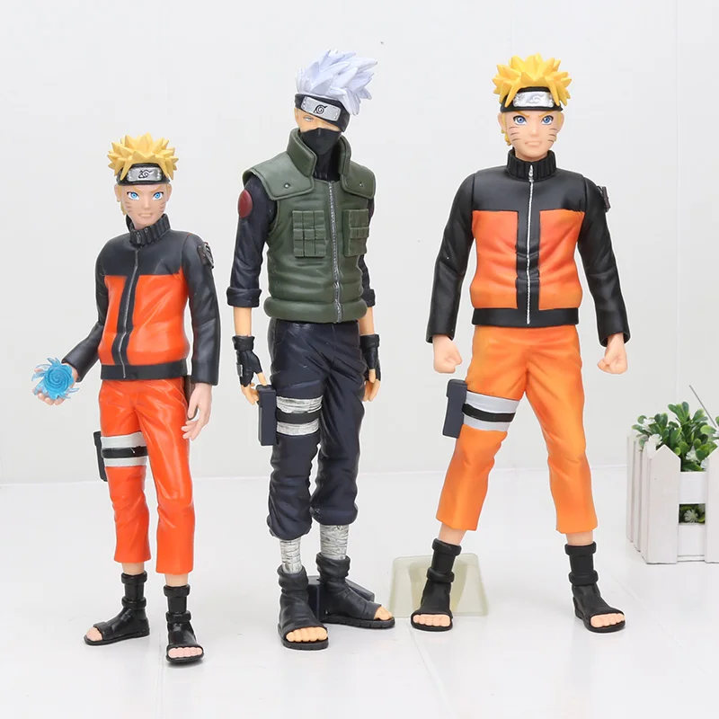 

24cm-28cm Naruto Shippuden Big Size Grandista Shinobi Relations Uzumaki Naruto Collection PVC Action Figure Toy