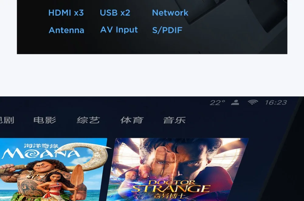 Xiaomi tv 4 75 дюймов английский интерфейс 4K Ultra-thin11.4mm корпус интеллектуальный пульт дистанционного управления 4K HDR 2 ГБ+ 32 ГБ Dolby sound