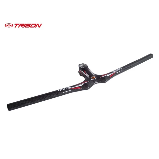 Cheap TRIGON HB110 MTB full carbon fiber moutain bike bicycle handlebar flat horizontal carbon bar 580mm*80mm/90mm black
