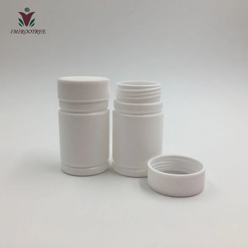 30cc HDPE стерилизованная пустая лекарственная таблетка/бутылки для таблеток/контейнер, белая пластиковая таблетница 100+ 2 комплекта/партия