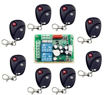 

AC220V 2CH 2Channe Wireless Remote Control Switch System teleswitch 1*Receiver + 8*Transmitters for Appliances Gate Garage Door