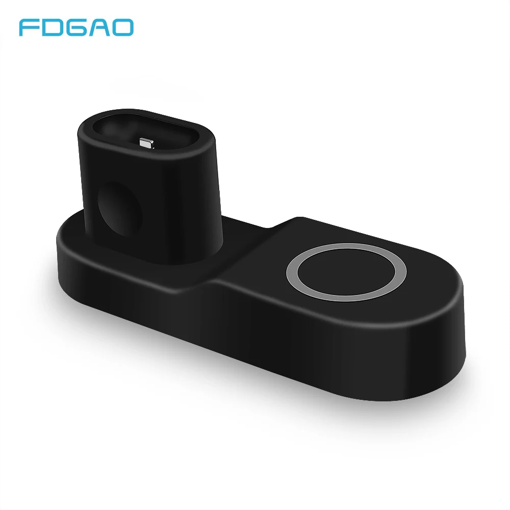 

FDGAO QI Wireless Charger For iPhone X XR XS Max 8 Plus For Apple Watch 4 3 2 AirPods Fast Charging For Samsung S8 S9 Note 8 9