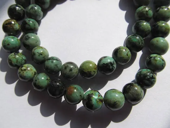 

high quality Affrical natural turquoise beads round ball jewelry beads 8mm--5strands 16inch/per strand