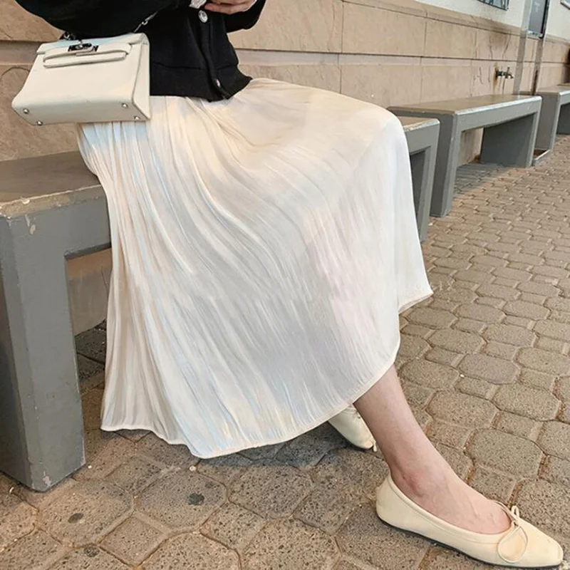 Новинка года Лидер продаж Estilo Coreano плиссированные средства ухода за кожей для будущих мам Тюлевая юбка мода беременность Высокая талия ЮБК