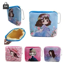 1 шт. женский кошелек для монет из искусственной кожи с героями мультфильмов, детский клатч, браслет, Дамский кошелек на молнии, карман, сумка, чехол для ключей